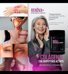 COLAGENO RENOVA +DOSIS DIARIA DE LA JUVENTUD DOBLEMENTE HIDROLIZADO