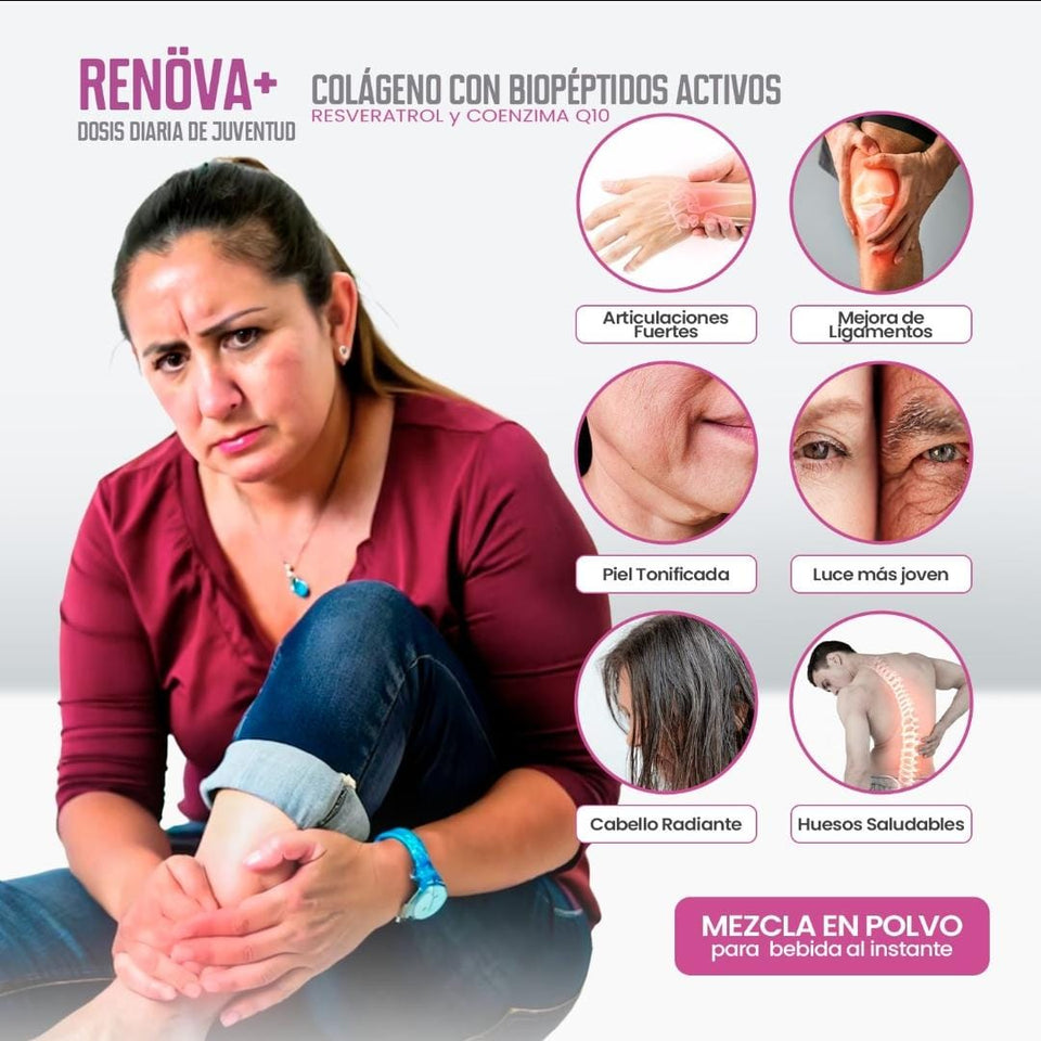 COLAGENO RENOVA +DOSIS DIARIA DE LA JUVENTUD DOBLEMENTE HIDROLIZADO