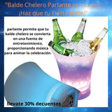 Balde Chelero con Parlante y Luces LED de 7 colores